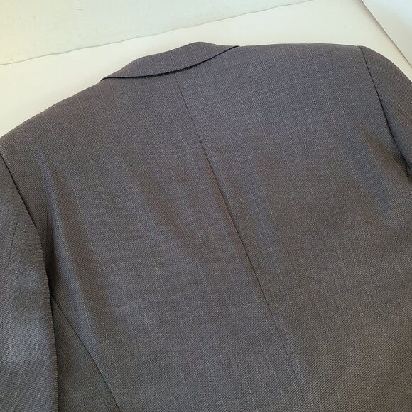 Giorgio Armani Virgin Wool Blazer Made in Italy Size 41 Reg One Button Striped - Picture 9 of 14